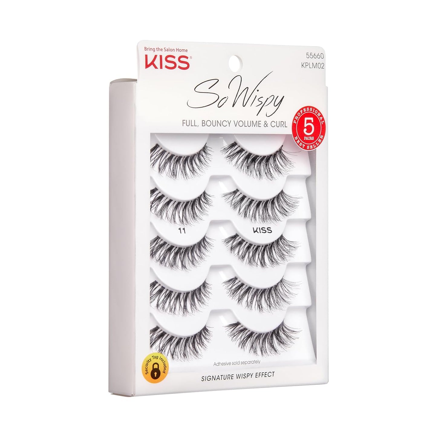 Wispy False Eyelashes Multipack, 5 Pairs