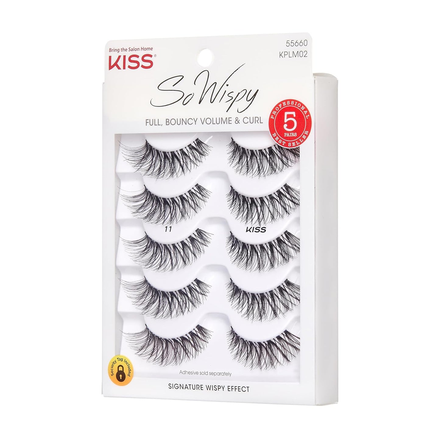 Wispy False Eyelashes Multipack, 5 Pairs