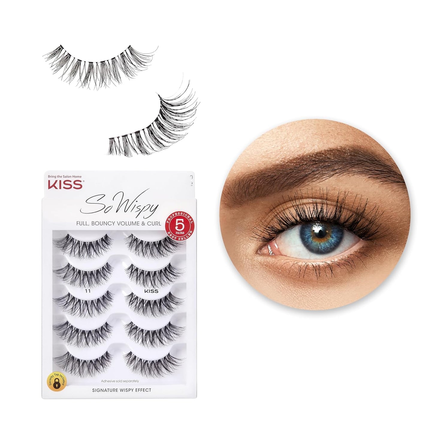 Wispy False Eyelashes Multipack, 5 Pairs