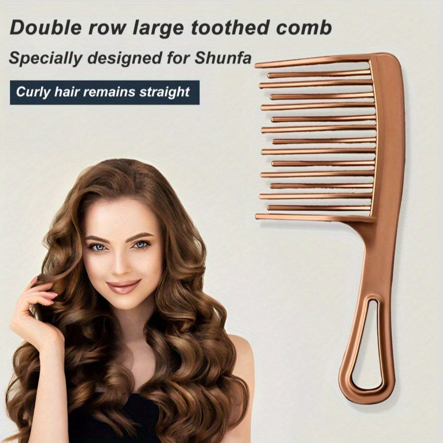 Double Row Comb for Long Curly Hair - Anti-Static