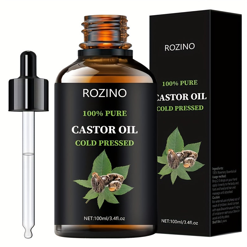 Unrefined Castor Oil, Cold Pressed for Hair