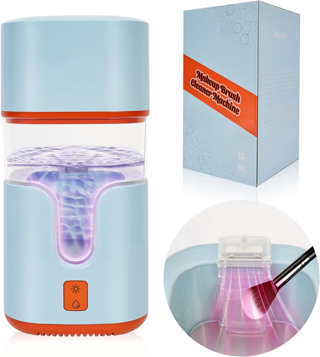 LuxeBrush: 2-in-1 Ultrasonic Cleaner & Dryer