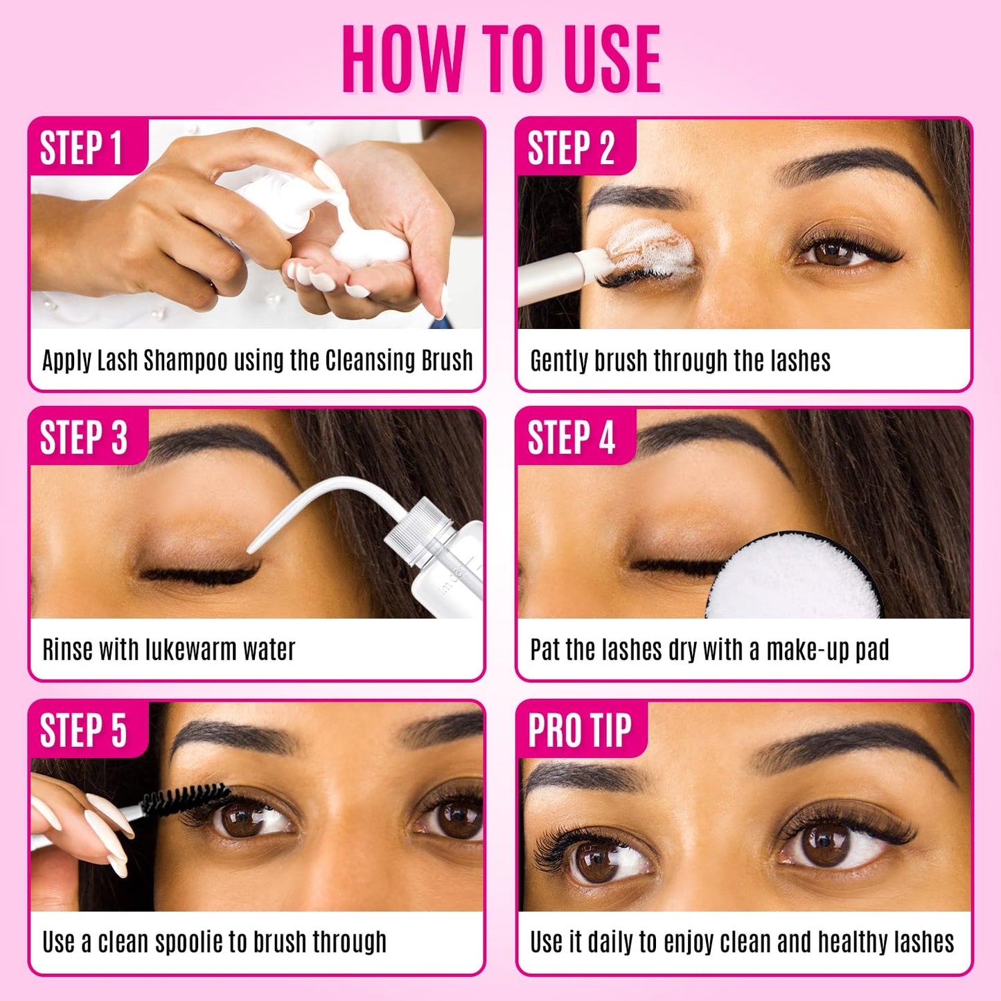 LASH Lash Shampoo Kit Foaming Cleanse