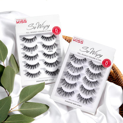 Wispy False Eyelashes Multipack, 5 Pairs