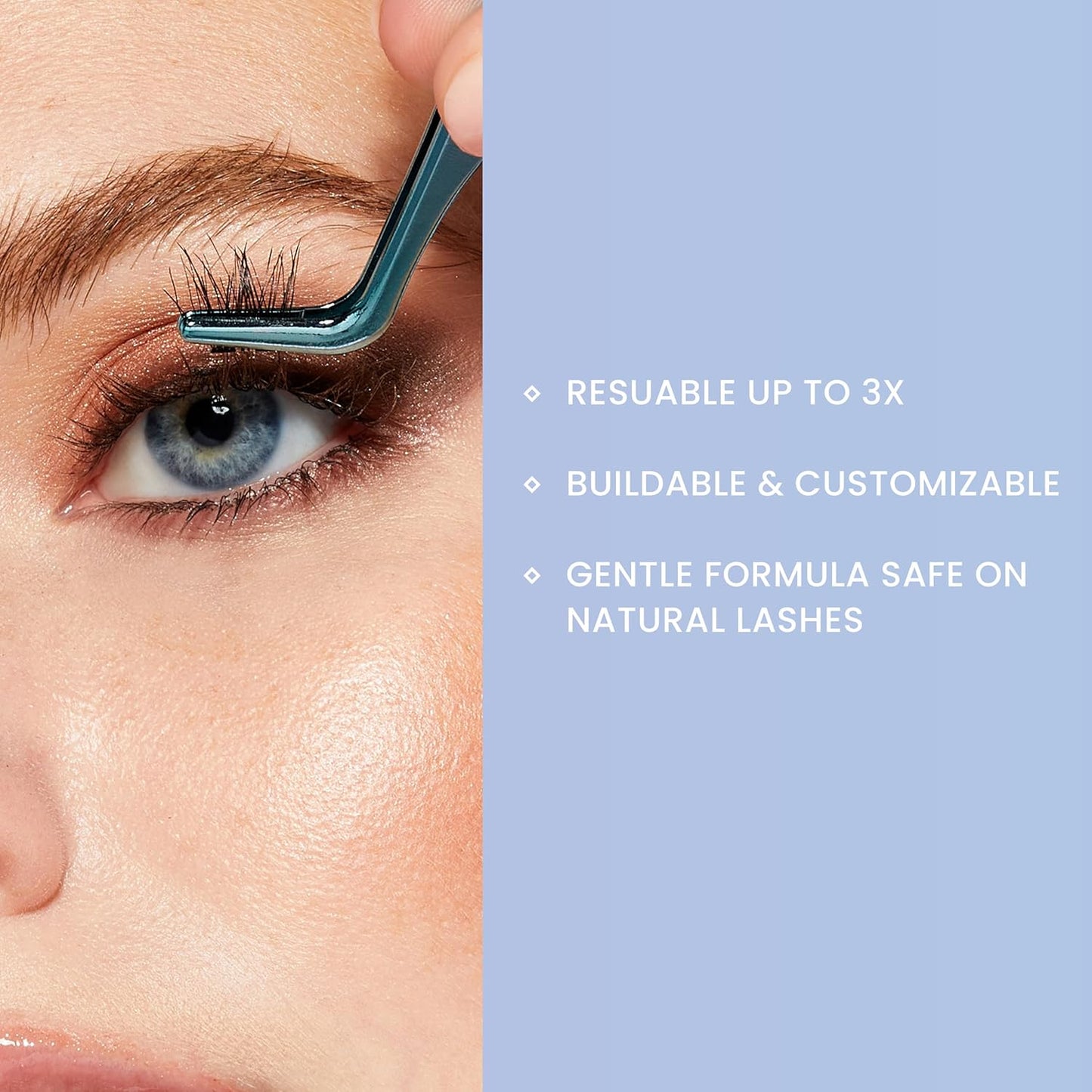 Falscara DIY Eyelash Extension Remover with Natural Rosewater – Gentle Soothing Nourishing Eye Cleanser