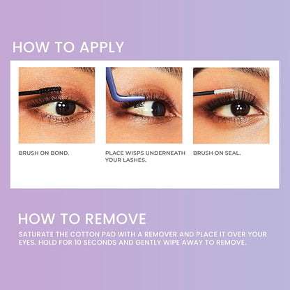 Falscara DIY Eyelash Extension Remover with Natural Rosewater – Gentle Soothing Nourishing Eye Cleanser