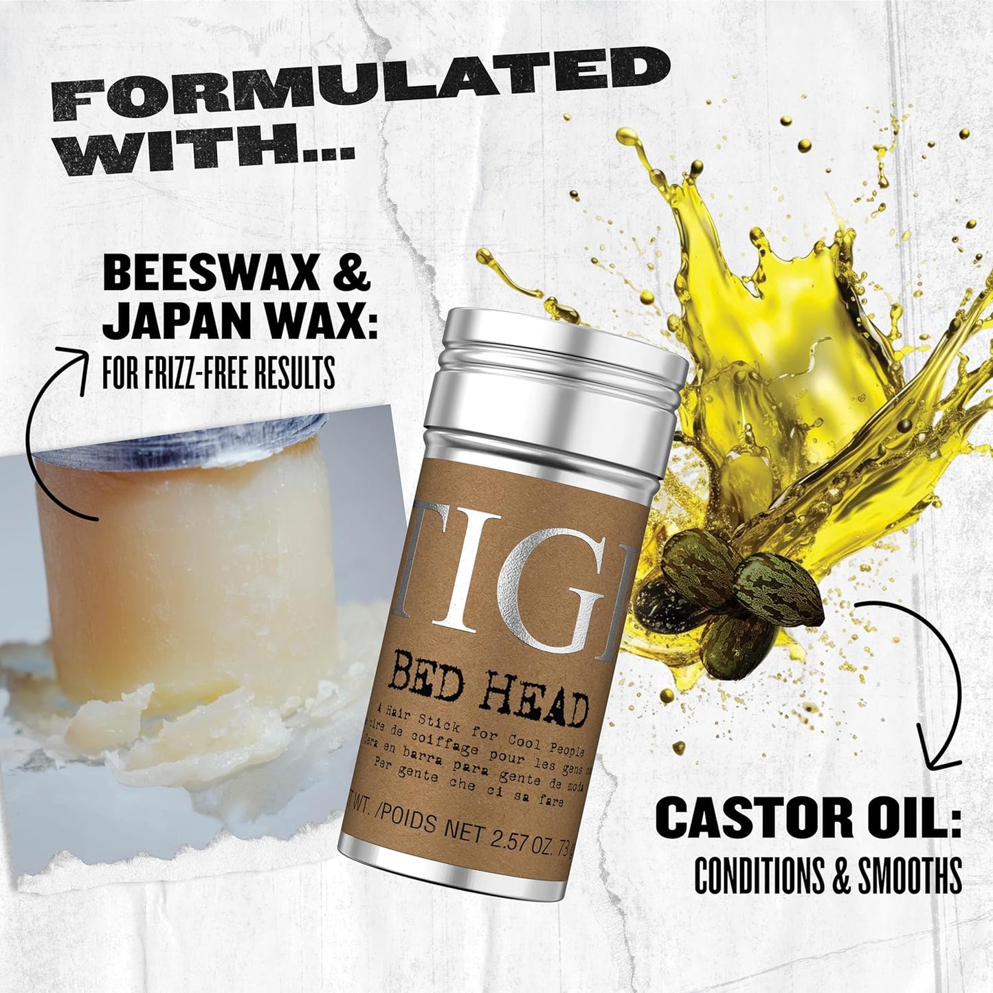 Head Hair Wax Stick with Beeswax