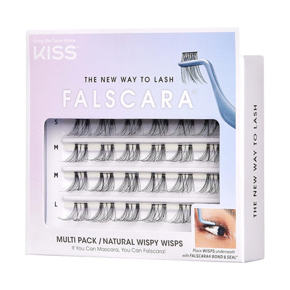 Falscara Multipack 24 assorted False Eyelashes, Lash Clusters, Reusable Strip Lashes