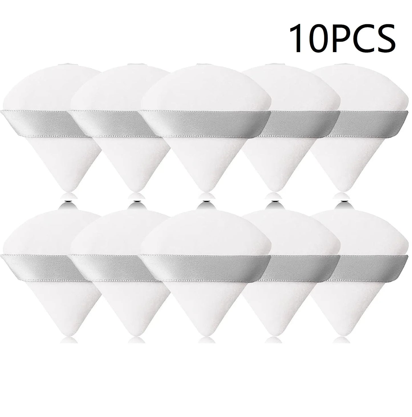 10PCS Puff Triangle Makeup Beauty Sponge Puff Triangle for Powder Makeup Blender Finger Puff