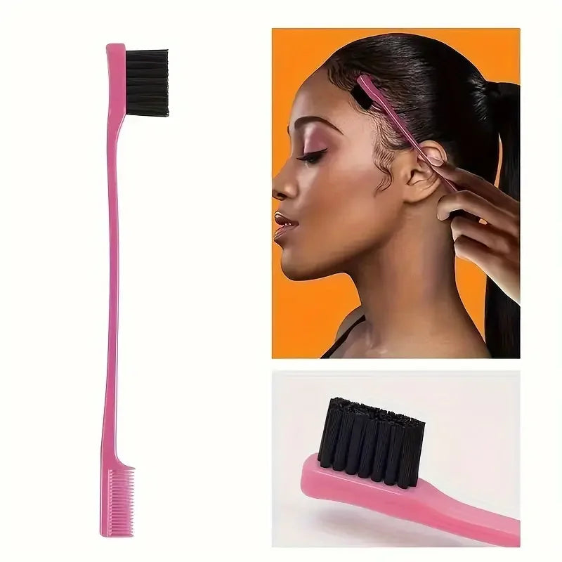 4pcs Hairdressing Tools Set spray Bottle Rat Tail Comb Teasing Hair Brush Edge Control Hair comb For Combing Smoothing Hair