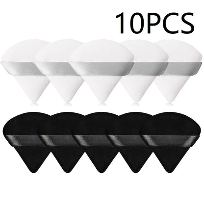 10PCS Puff Triangle Makeup Beauty Sponge Puff Triangle for Powder Makeup Blender Finger Puff