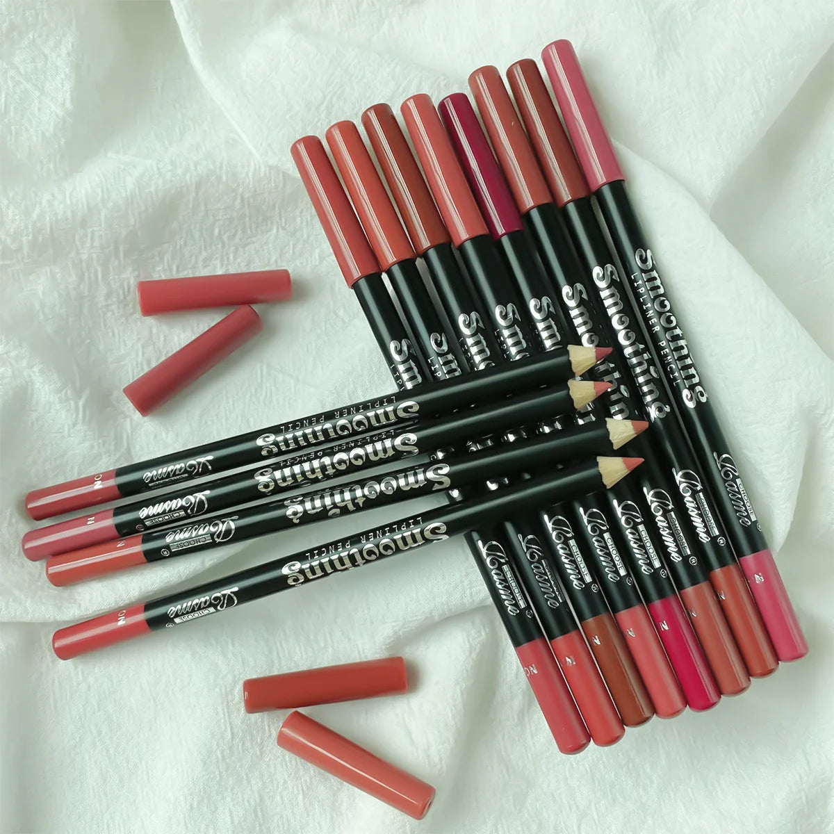 12-color Lip Liner Matte Lipstick Pencil Long-lasting Makeup Lip Liner