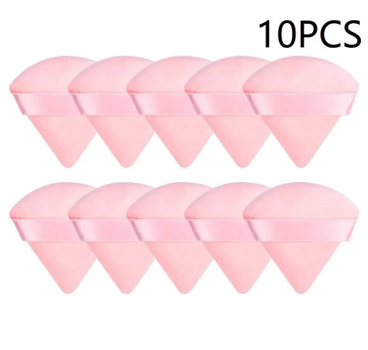 10PCS Puff Triangle Makeup Beauty Sponge Puff Triangle for Powder Makeup Blender Finger Puff