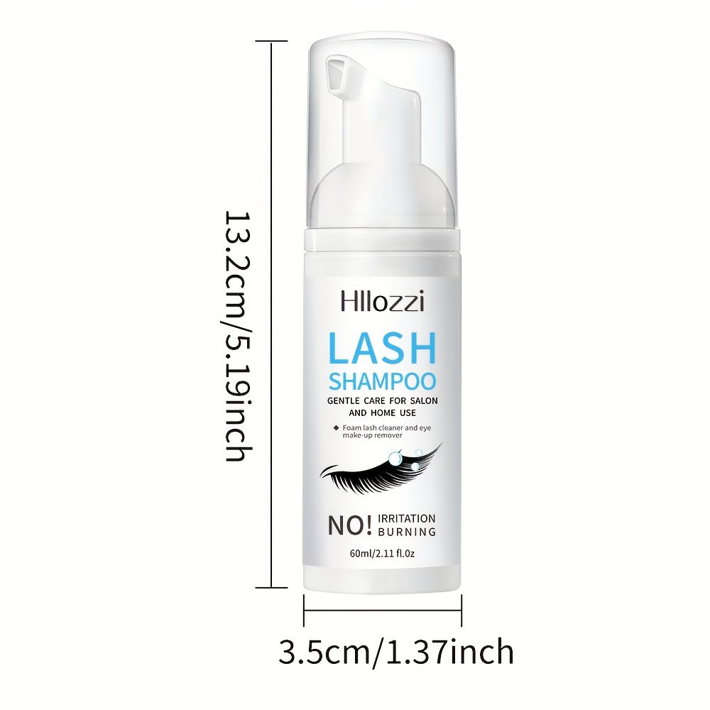 Gentle Eyelash Shampoo 60ml/2.11oz  -Hypoallergenic Formula for Sensitive Eyes